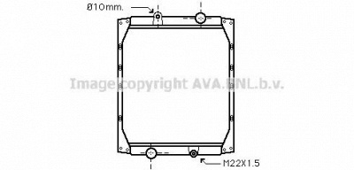AVA QUALITY COOLING re2085 -  Радиатор, охлаждение двигателя